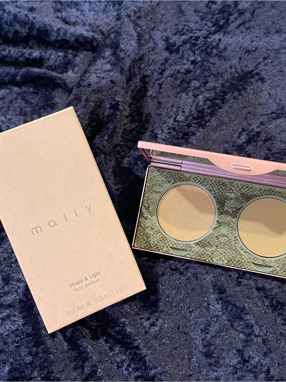 Mally Beauty Shape & Light Face Definer Contour Highlight Duo Light/Medium NEW
